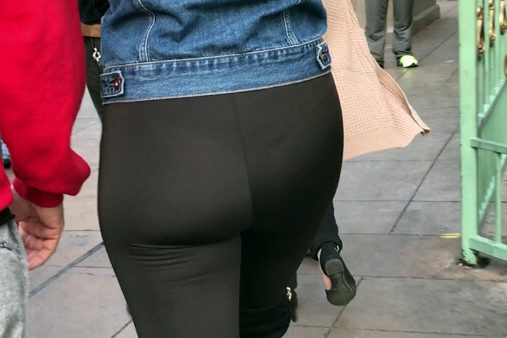 684 prev-Leggins-see through-seethru-ass-booty-voyeur-street-yoga pants-boots-hot-girl-public